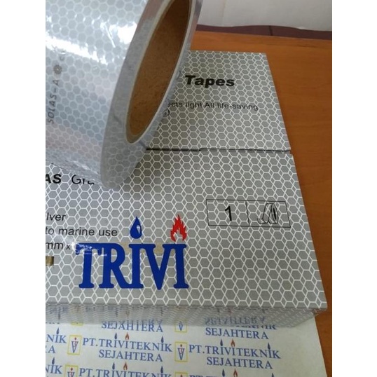 

❇ scotchlite solas Tape Retro Reflective IMPA 330189,stiker silver mari - meter ♥