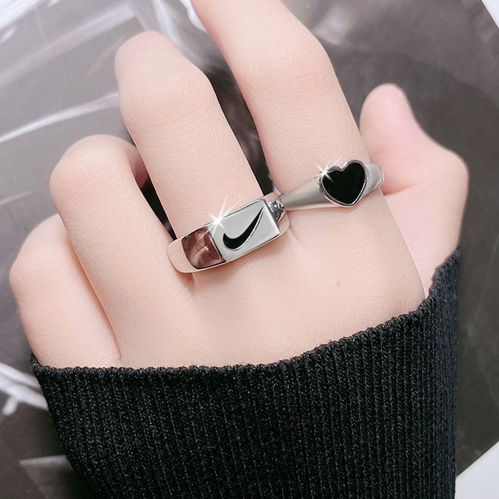 Mxbeauty Cincin Jari Buckle Adjustable Bahan Stainless steel Gaya Vintage Korea Untuk Wanita