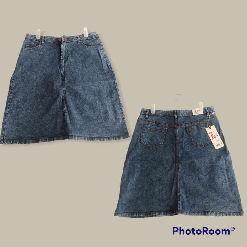 Rok Span Jeans L414 Bio Stone, Black