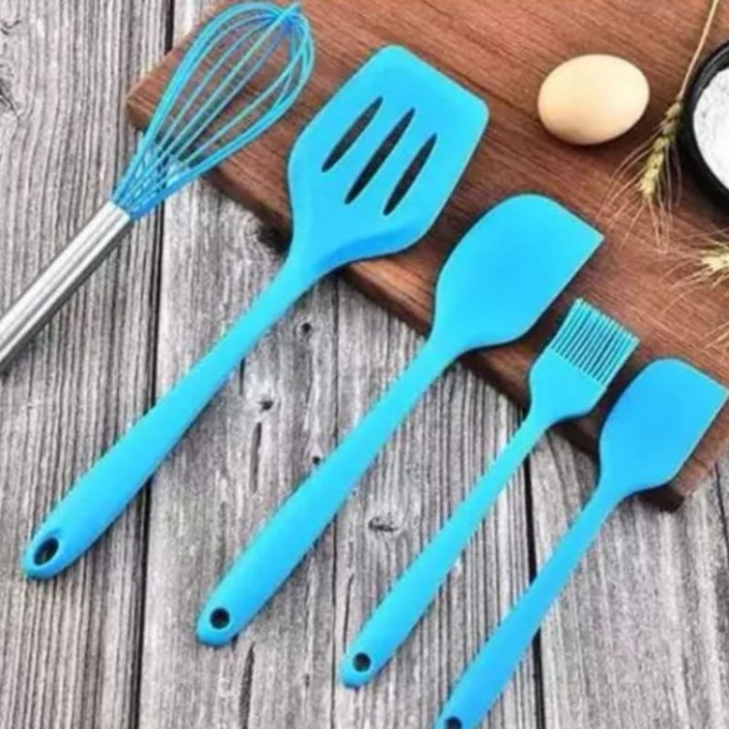 Spatula Silicone 1 set ( 5 pcs ) Food Grade