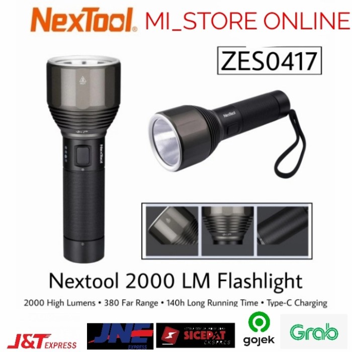Senter Nextool 2000 Lumens Flashlight Senter 2000Lm