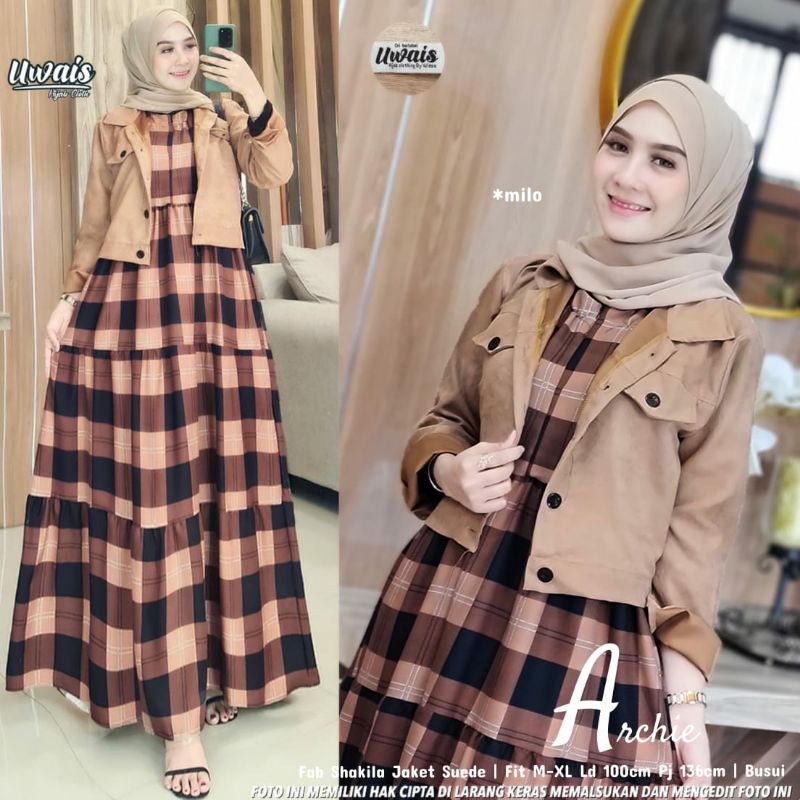 Archie by Uwais - Square Dress Gamis Outer Blouse