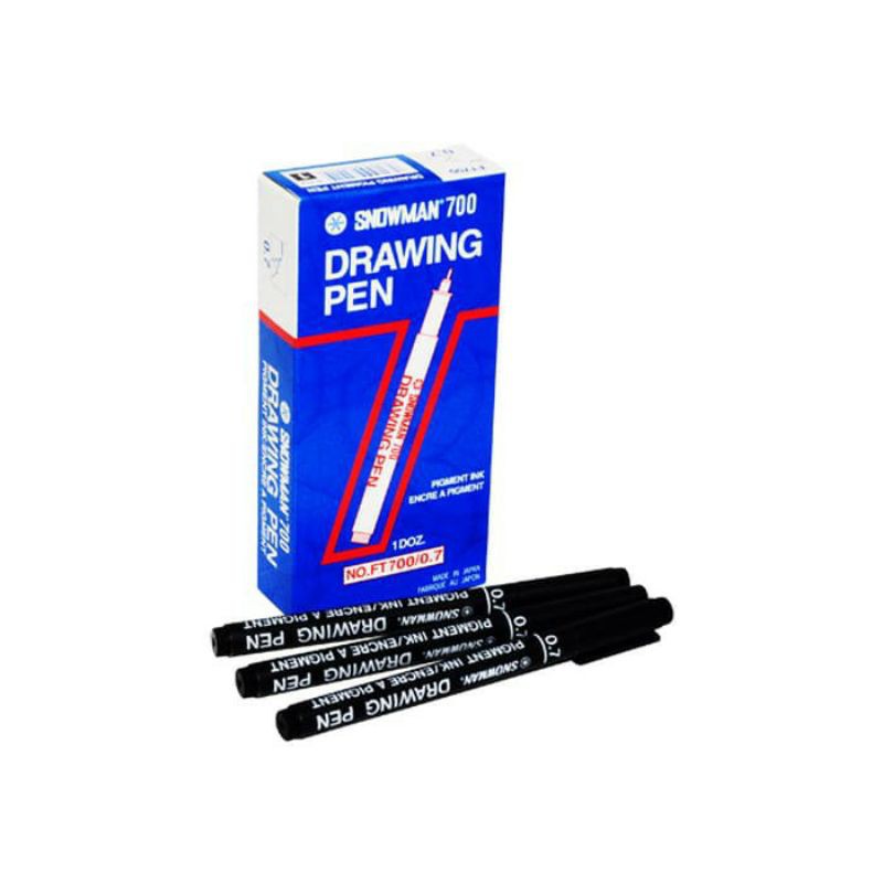 

MG - DRAWING PEN HITAM SNOWMAN 700 - 1 PCS