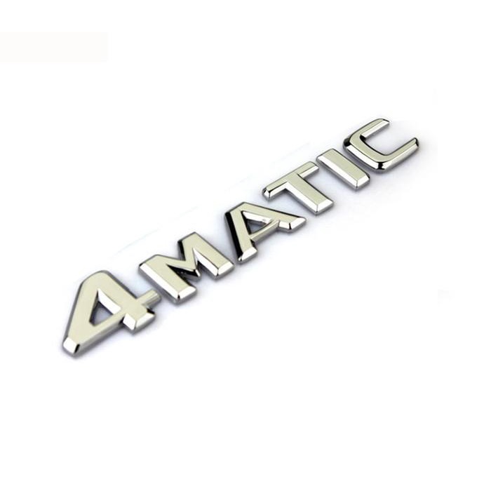 Emblem Badge Bagasi mobil Mercedes Benz 4Matic Logo Sticker 4 matic