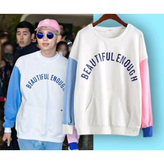 JAKET SWEATER CREWNECK TERBAIK BEAUTIFUL ENOUGH POLOS CUSTOM KPOP KOREA / JACKET SWEATER CREWNECK