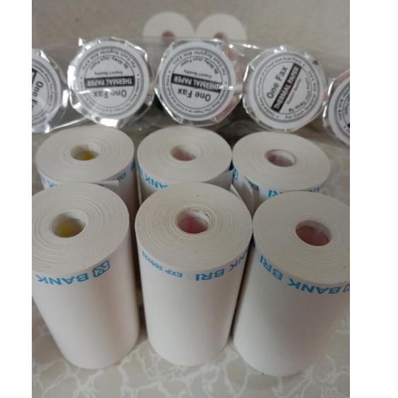 

TERBAIK KERTAS KASIR THERMAL ROLL CETAK EDC LOGO BANK BRI 58X33 ☄ 879