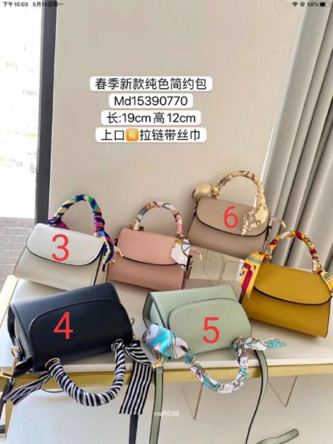 ready cod tas impor wanita cantik handbag syal selempang bahan kulit  bagus  murah