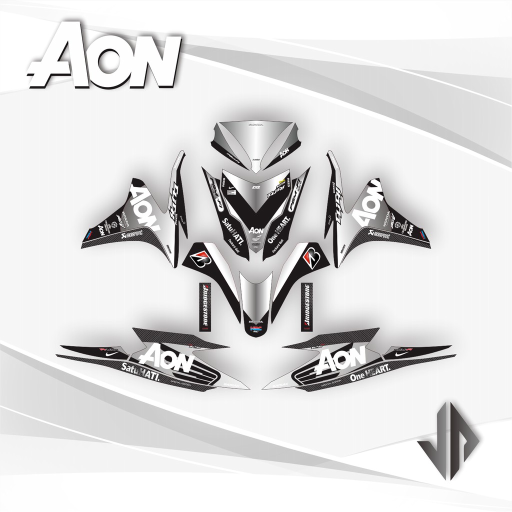 Decal Sticker / Stiker Vario 125 Old 2013 2014 AON - Putih