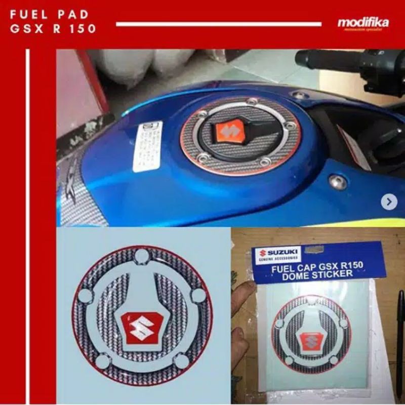 FUEL CAP STIKER TUTUP BENSIN SUZUKI GSX R 150 ORIGINAL SGP