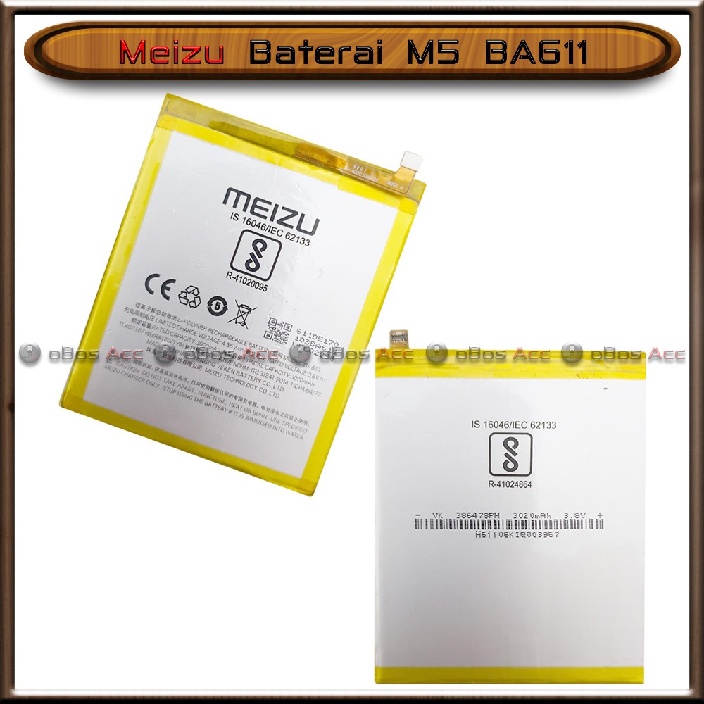Jual Baterai Meizu M5 BA611 Original Batre Batrai HP Indonesia|Shopee