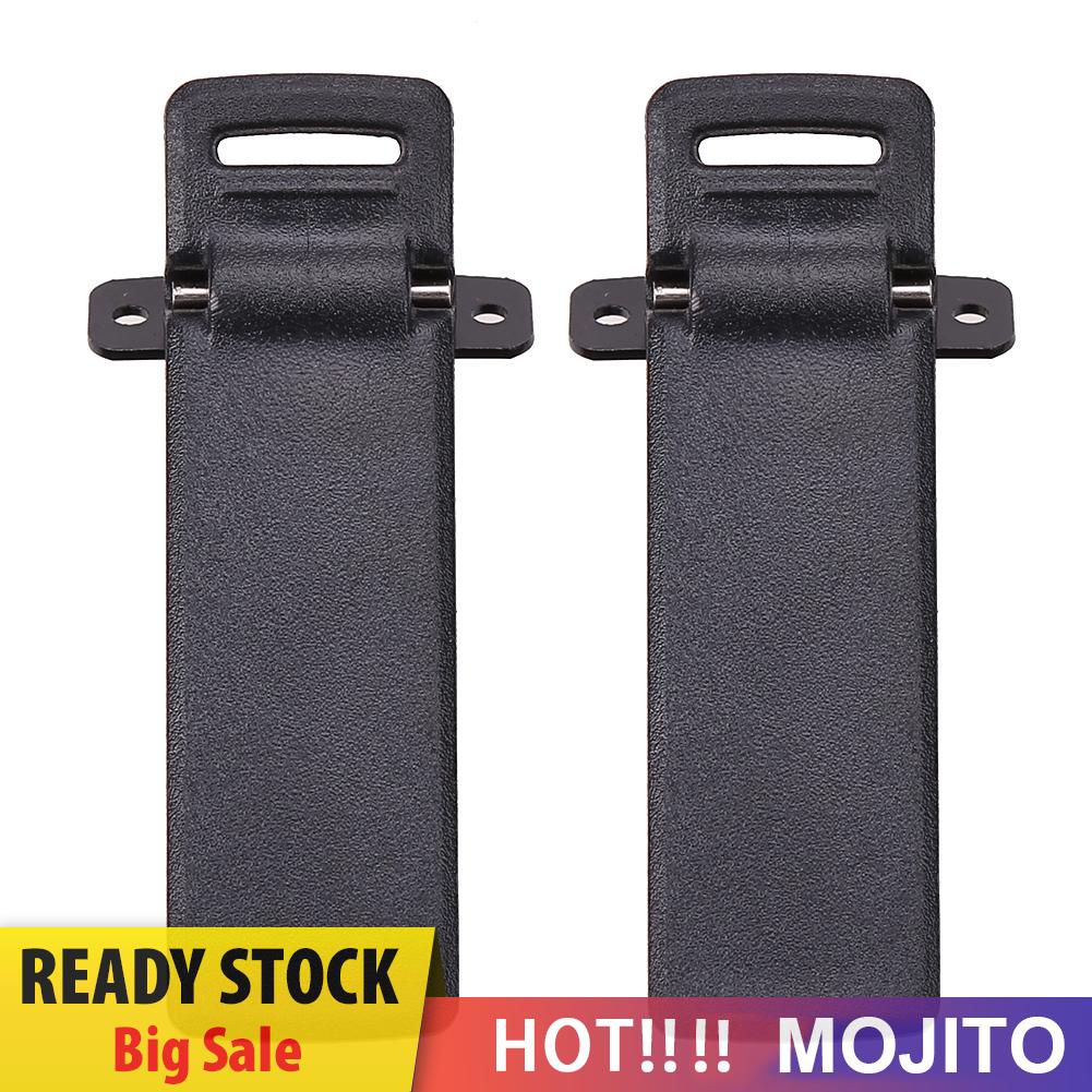 MOJITO 2Pcs Walkie Talkie Spare Back Belt Clip for Baofeng 2-way Radio UV5R