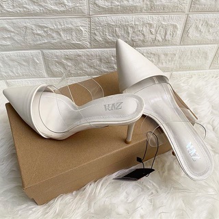 SEPATU SHOES  WANITA  ZARA  ZS009 VYNIL MULES ORI 