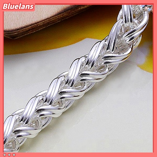 Gelang Rantai Lapis Silver Model Kepang Untuk Wanita