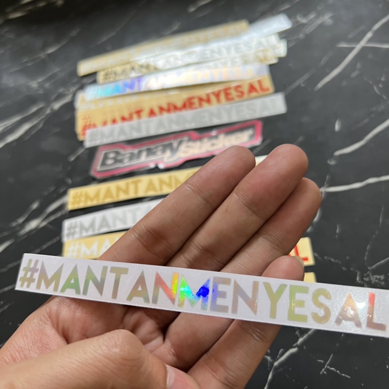 STICKER STIKER MANTAN MENYESAL MANTANMENYESAL CUTTING