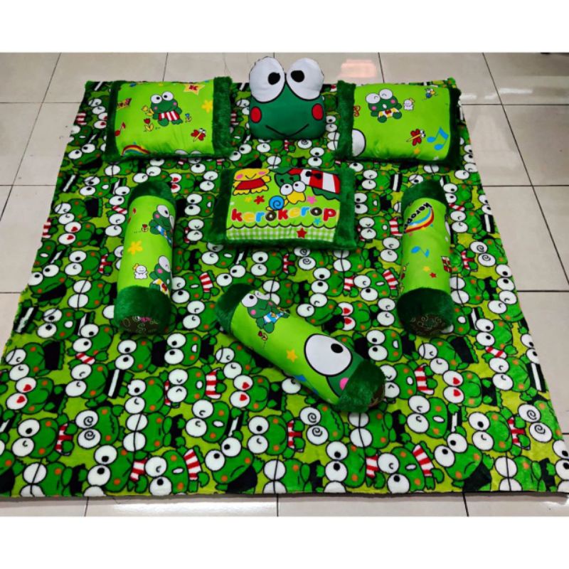 Ready,,,,,Kasur Surpet Full Karakter/Rainbow 7bantal Uk.160x175cm Tebal busa 5cmkelengkapan:3pcs Ban