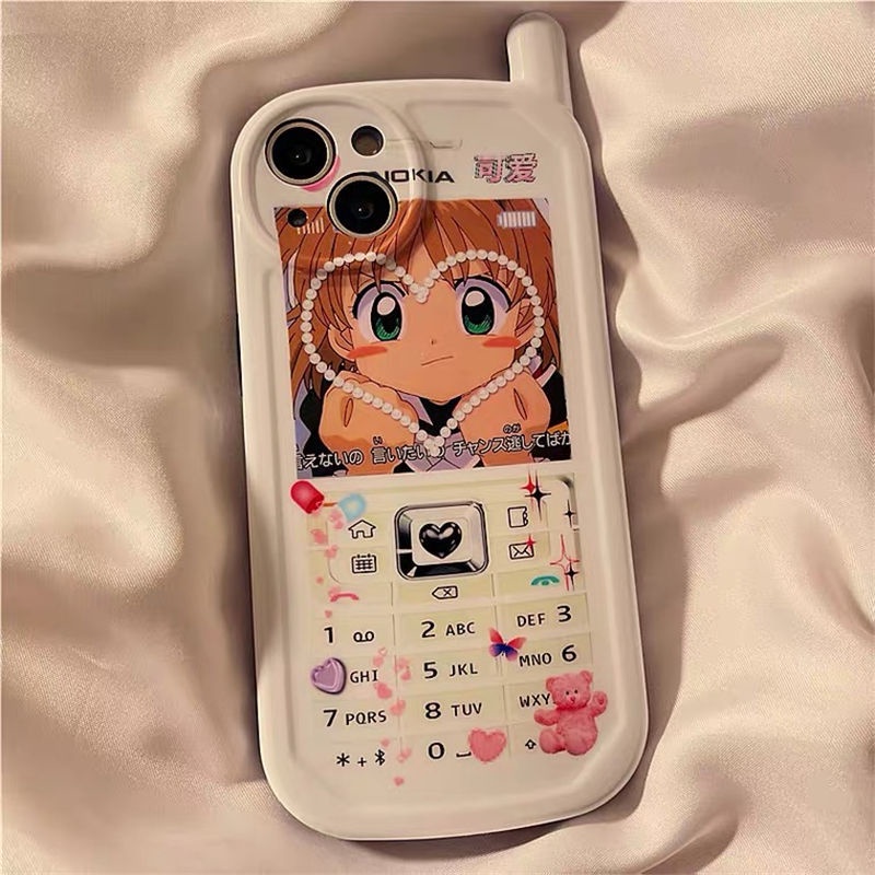 Soft Case Silikon Desain Gadis Lucu Untuk iPhone 12 13 11 Pro Max X Xs Max Xr