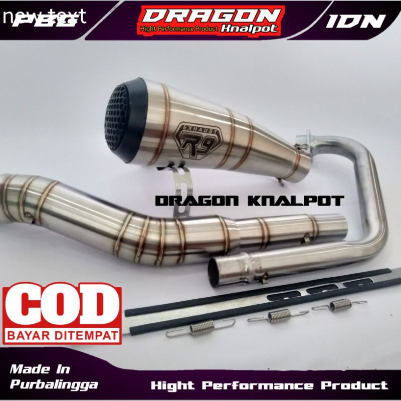 KNALPOT R9 GP VIXION CBR150 CB150R SATRIA SONIC MEGAPRO BYSON VERZA PULSAR TUNDER