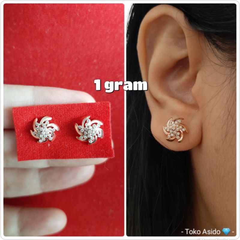 Berlian medan anting kipas.