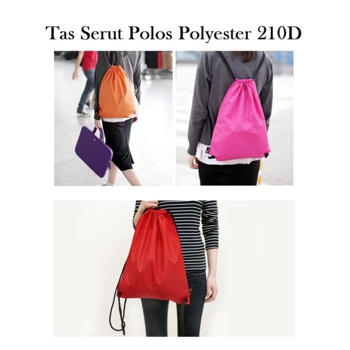 Tas TasBahu Selempang Tas Pria Cowok Remaja New Arrival Best Seller O9N0 BP22 Serut Polos Polyester 