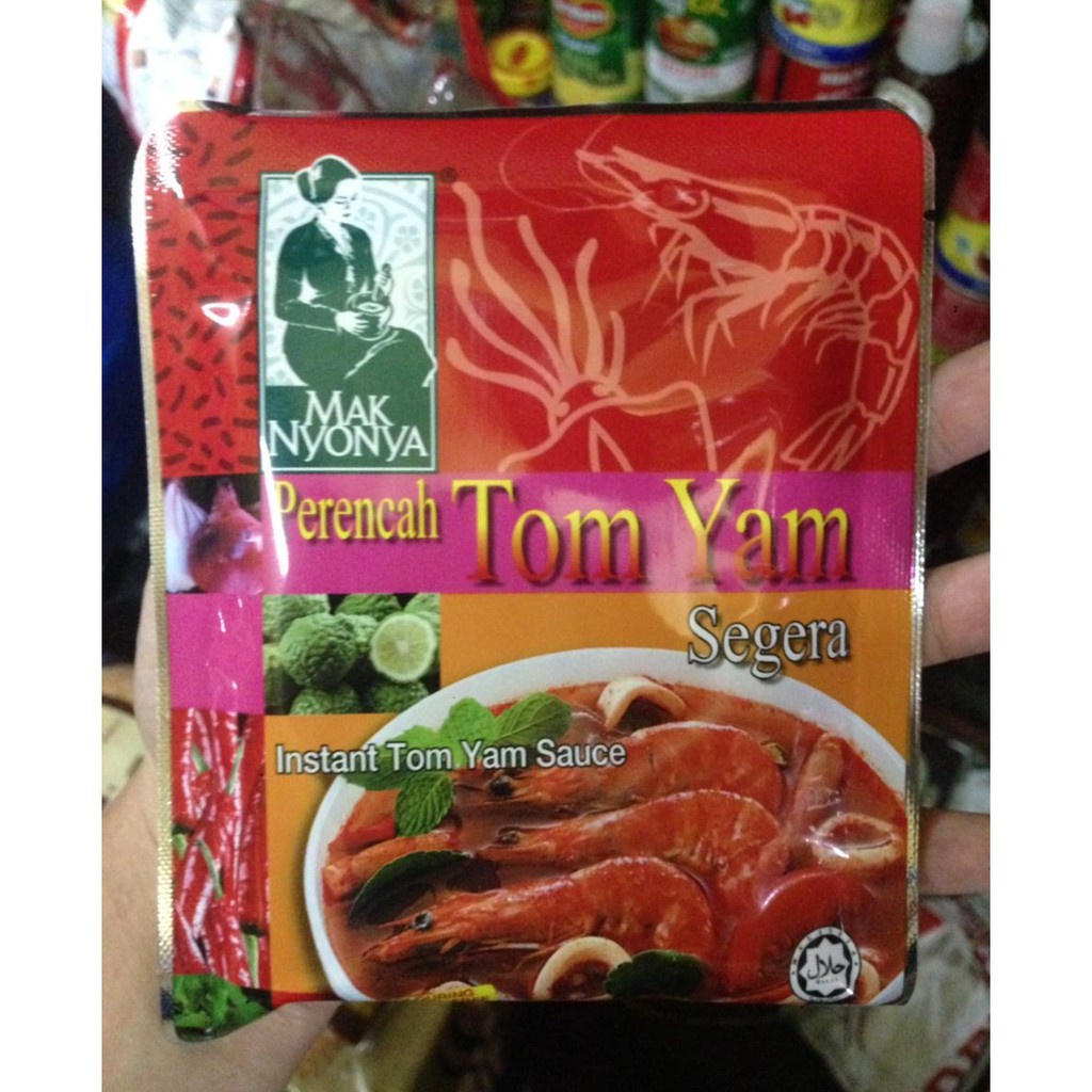 

Mak nyonya perencah TOM YAM segera 100gr instan tomyum sauce saus bumbu 100 gr tom yum maknyonya