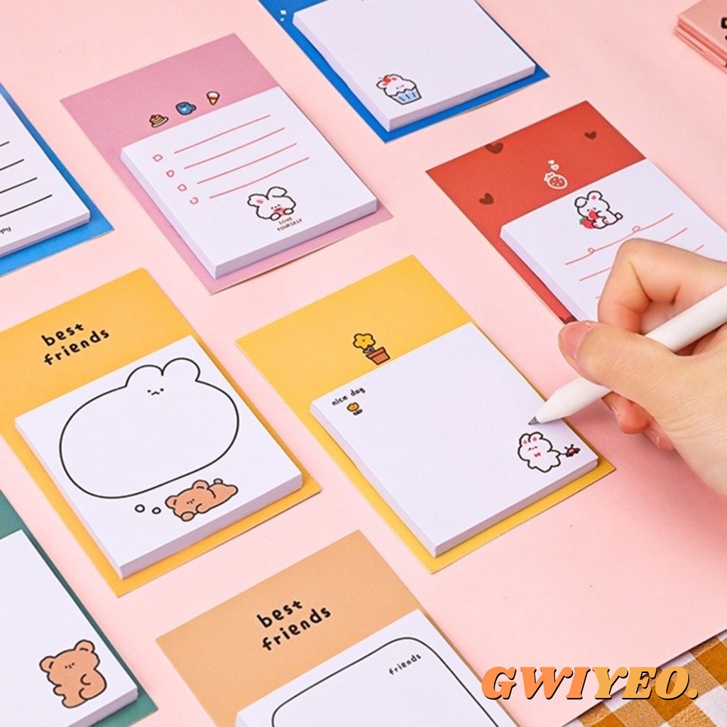 

Cartoon Sticky Notes Memopad Korean Cute 30 Lembar