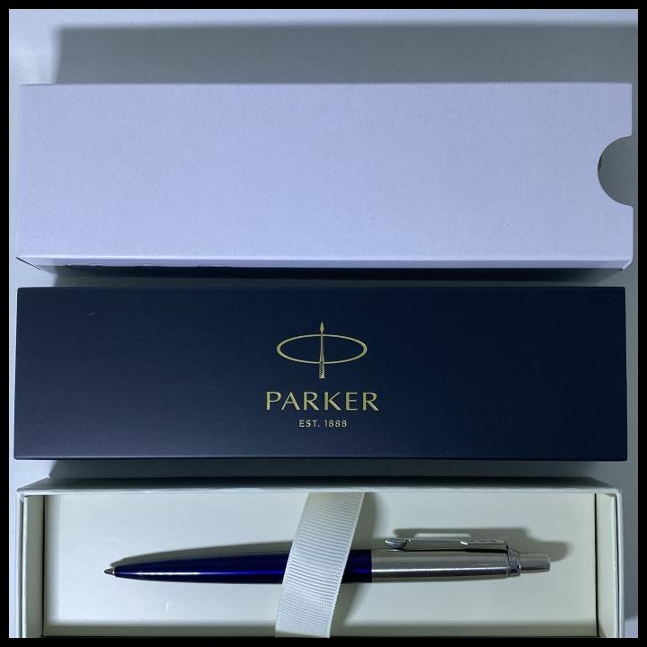 

Caramel | Pulpen Parker New Jotter Royal Blue ( Biru ) Ct ( Klip Silver )