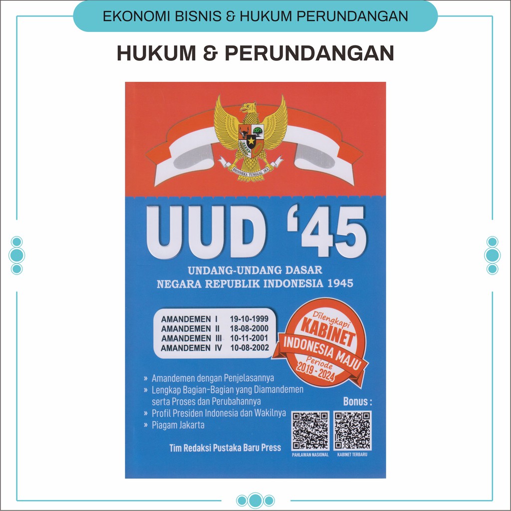 Buku Hukum Ilmu Perundang Undangan : 3 Undang Undang Dasar RI / KUH Perdata / KUHD / KUHP Dan  KUHAP / UUD 1945  Best Seller-5