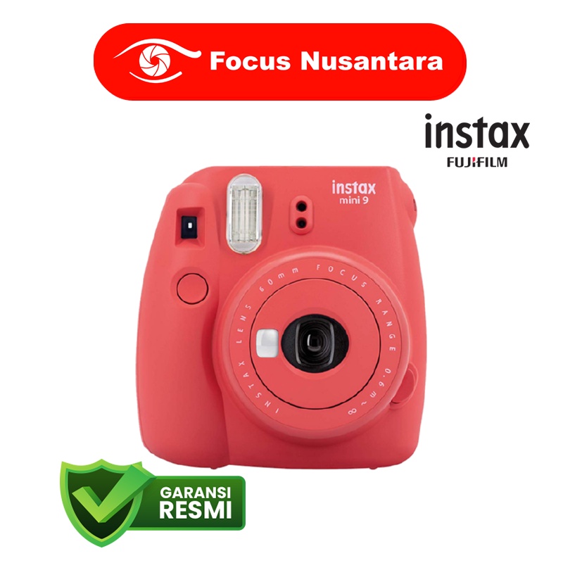Fujifilm Instax Mini 9 Instan Film Camera Garansi Resmi Fujifilm Indonesia 1th-Poppy Red