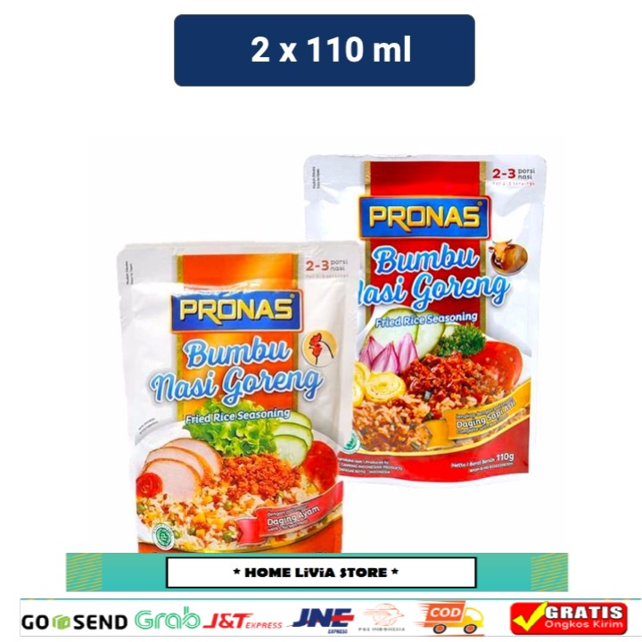 

Pronas Bumbu Nasi Goreng Ayam Pouch 110gr + Pronas Bumbu Nasi Goreng Sapi Pouch 110 Gr