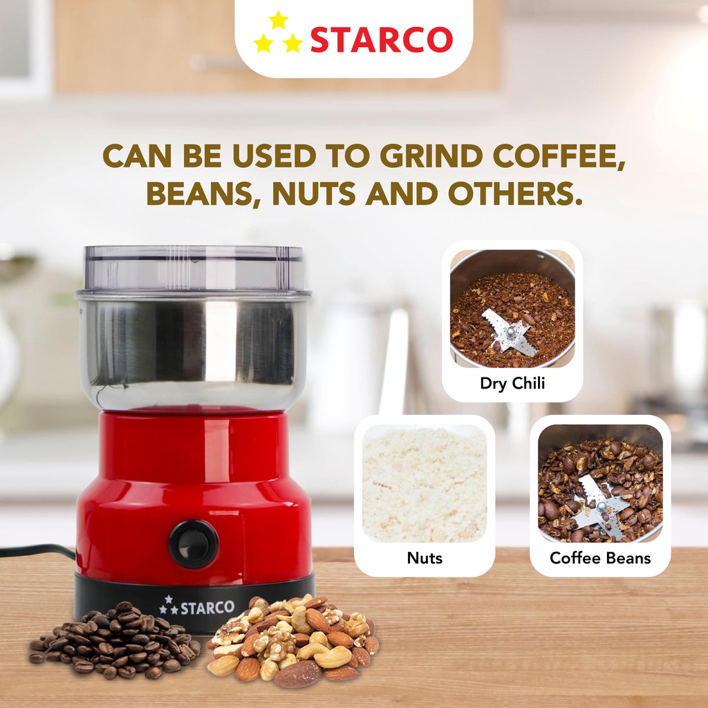 Starco 150W Portable Coffee Grinder Multipurpose Gilingan Bumbu Kopi