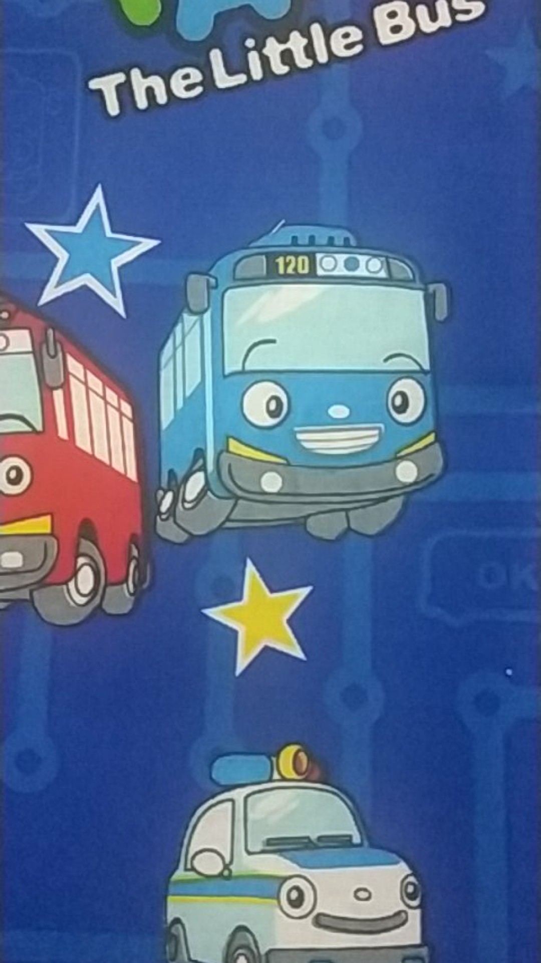 Tayo The Little Bus, Bahan Kain Katun Meteran Uk. 1m X 2.4m