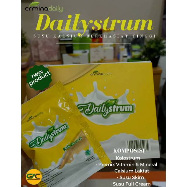 

dailystrum - kolostrum - susu sapi - kolostrum sapi - susu kolostrum sapi-per box isi 10sachet