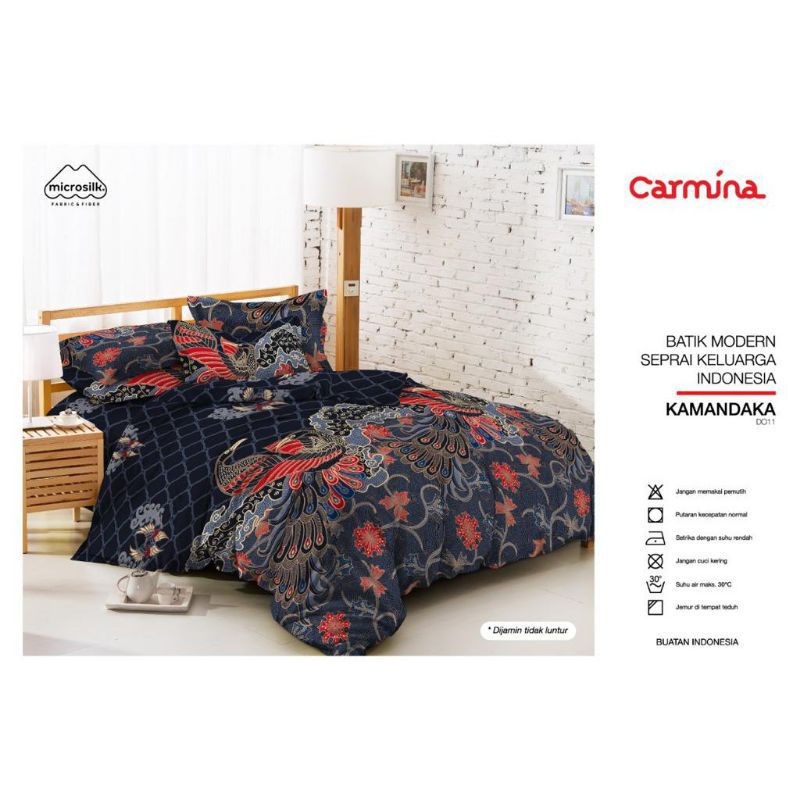 SPREI BATIK CARMINA 100% ORI PABRIK / SPREI KATUN CARMINA MOTIF BATIK ORI PABRIK