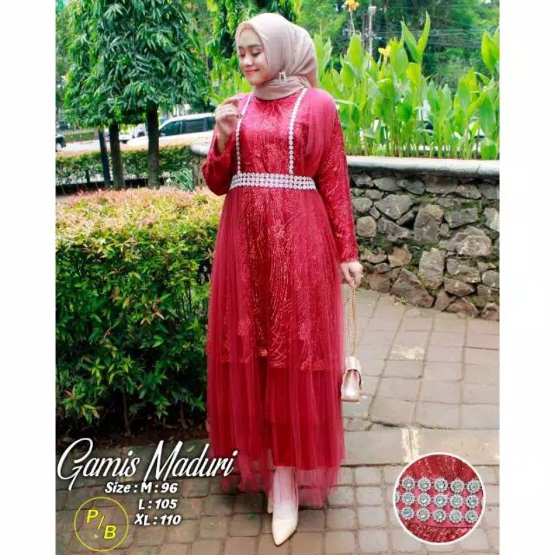 PRODUK OROGINAL/GAMIS KONDANGAN MEWAH/GAMIS MADURI/BY PB