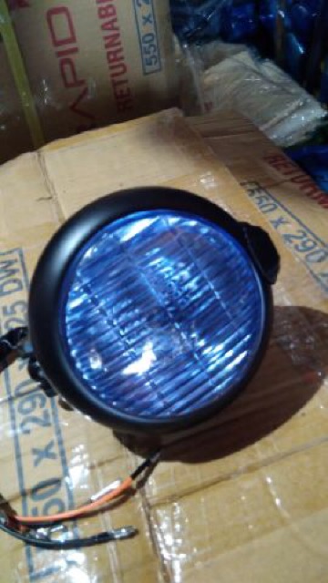 Lampu depan tembak ONS batok hitam