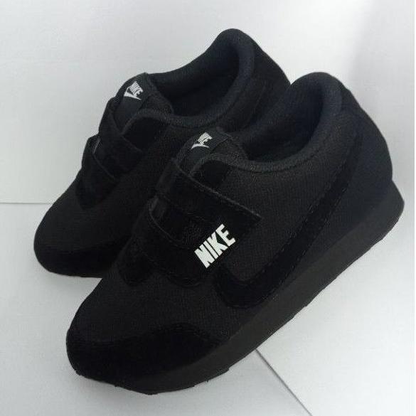 [KODE PRODUK LSLBI6577] Sepatu nike anak sekolah hitam sneakers 24 37 tali putih kids tk sd smp pere