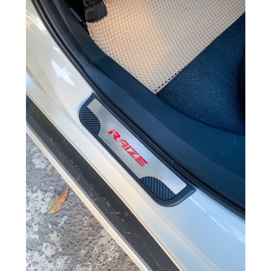 Sillplate Sill Plate Samping Toyota Raize NON LED Model CARBON