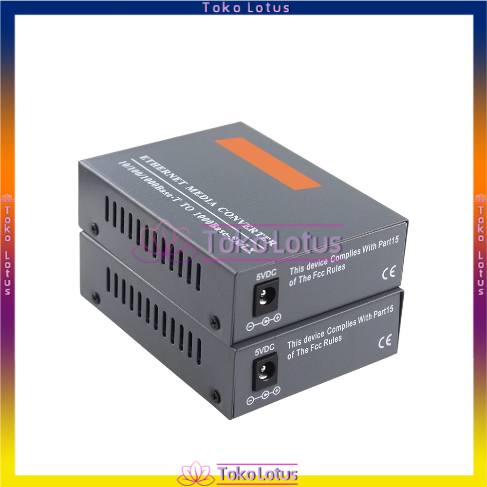 [BISA COD] HTB-GS-03 A &amp; B 1000Mbps Single Mode media converter Converter Fiber Optical