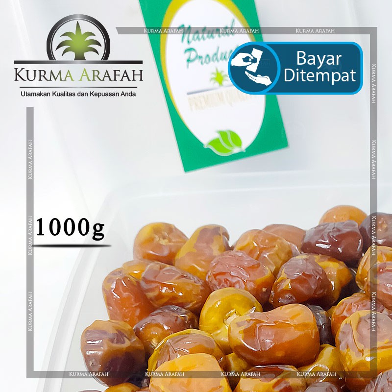 Kurma Sukari 1 kg Kurma Sukari Lembut Sukkari Ori