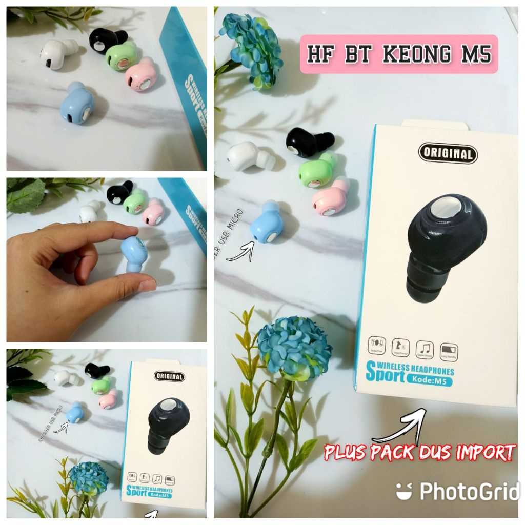 HEADSET BLUETOOTH KEONG TYPE M5 HANSFREE BLUETOOTH SIMPLE