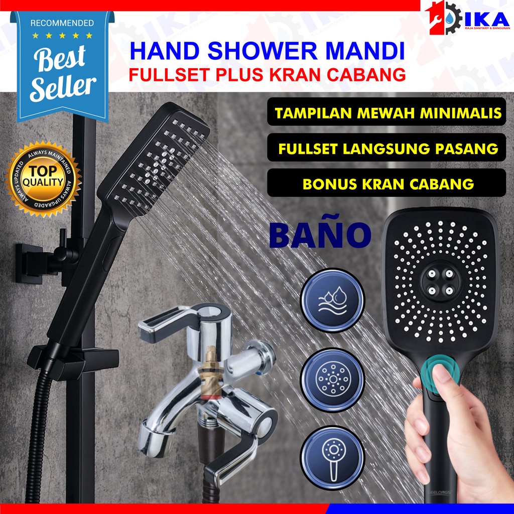 Jual Paket Super Shower Hemat Air Murah Hand Shower Turbo Semprotan AIR ...