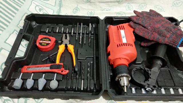 Hiroki Hr 8313bt Koper Set Mesin Bor Set Bor 13 Mm Bor Tembok Beton Set Heavy Duty Wall Drill