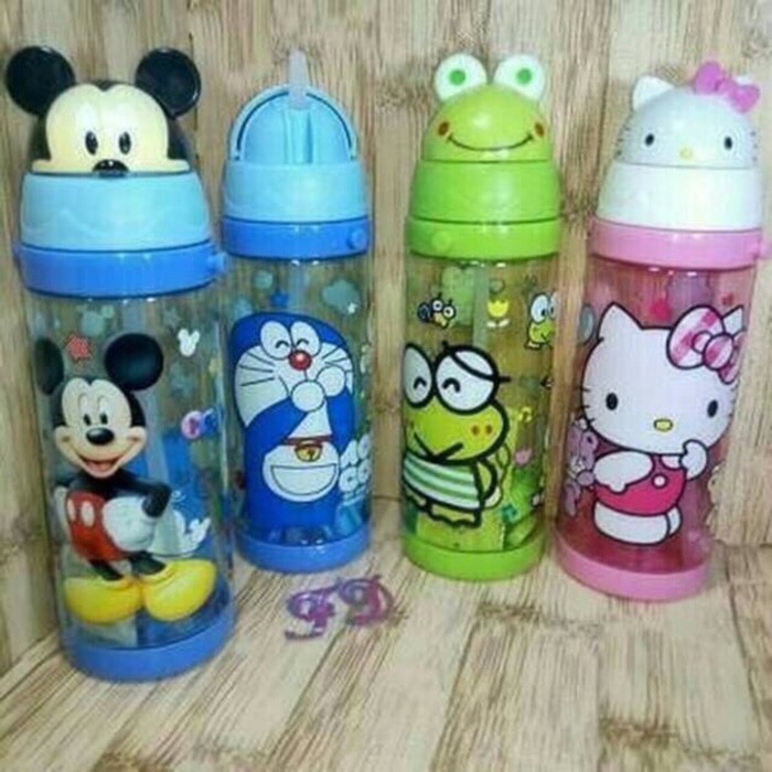 Botol Minum/Tempat Minum Kepala Karakter Anak-Anak Ukuran 550ML