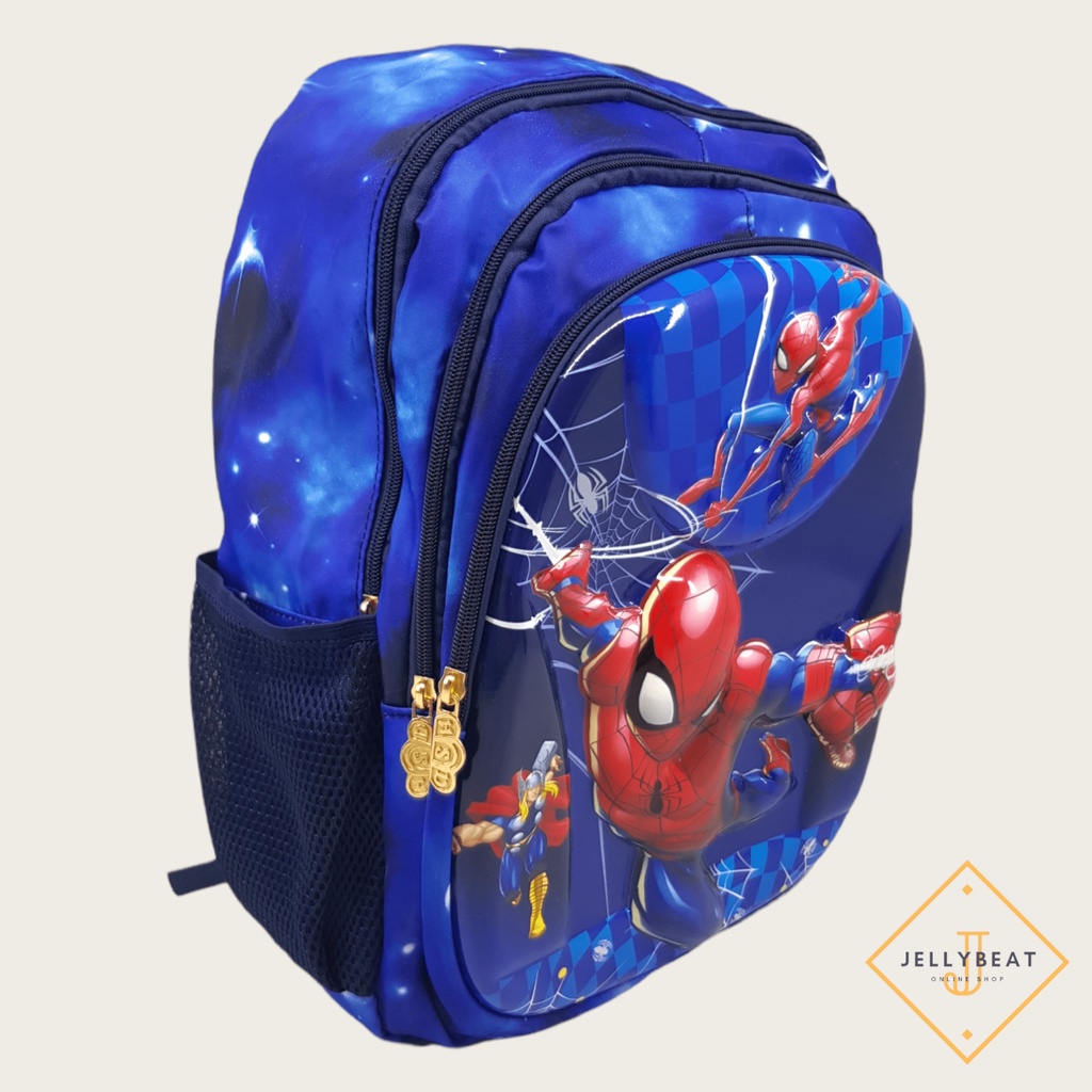 TAS RANSEL 3D ANAK SD 14 INCH KARAKTER SPIDERMAN