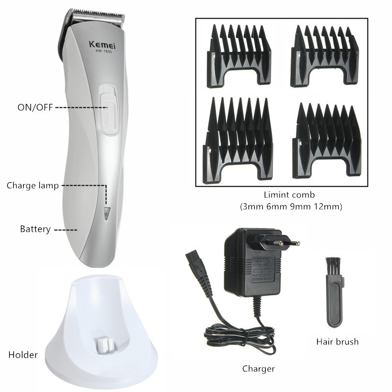 Alat Cukur Atau Cukuran KEMEI KM-1830 4 In1 Pro Rechargeable Electric Hair Clipper Trimmer