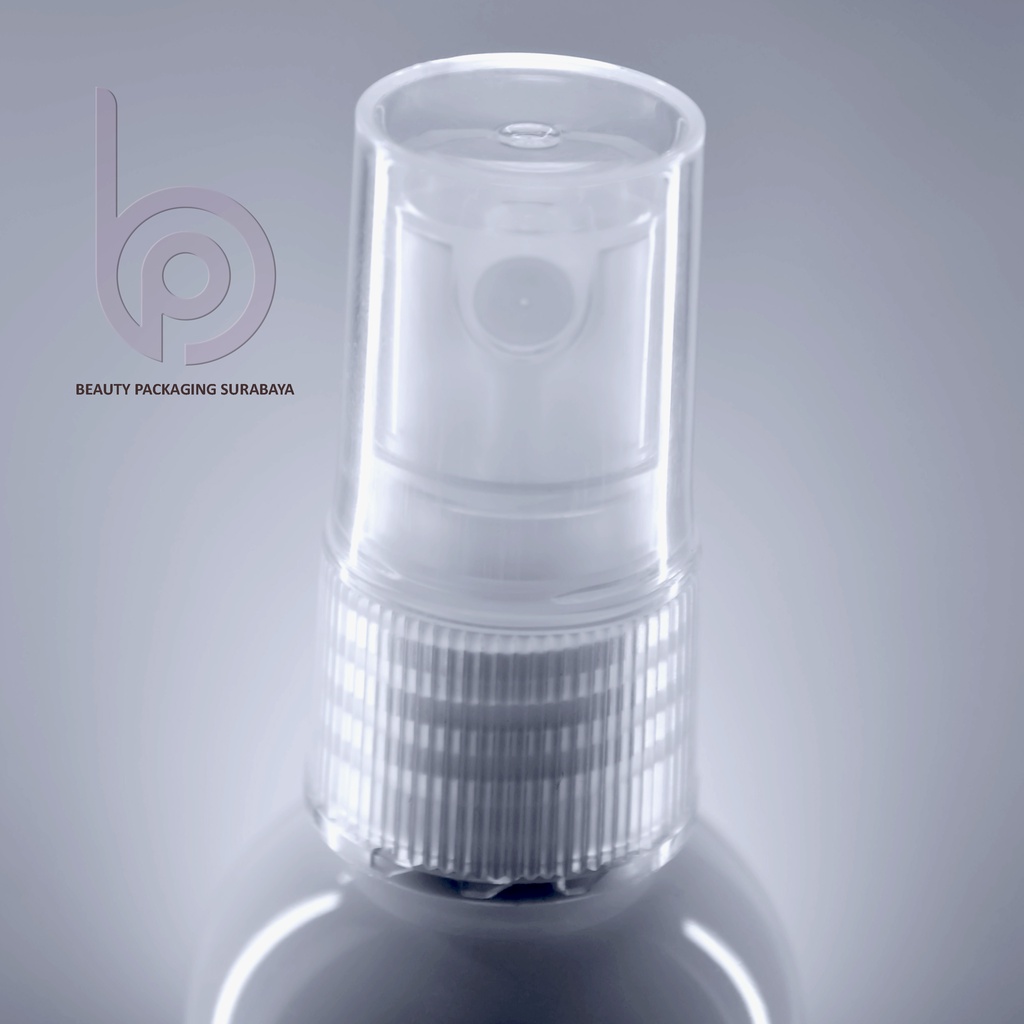 Botol Plastik PET 60ml BR Putih Tutup Spray