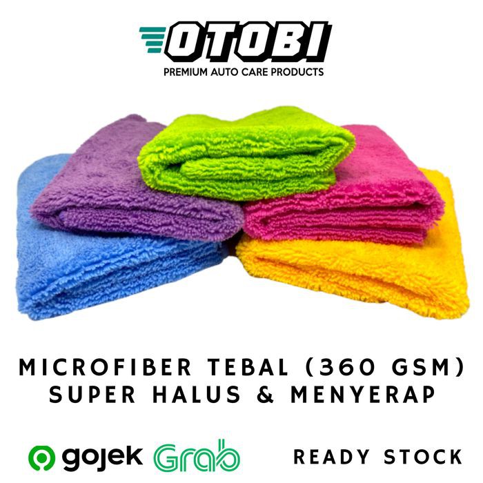 Microfiber Super Halus Tebal 360 GSM 35x35 cm Kain Lap Detailing Mobil