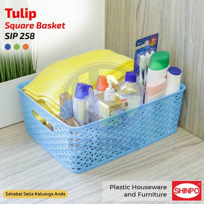 

TULIP BOX PLASTIK FILE (Keranjang/Bakul Segi Serbaguna) SHINPO SIP 258