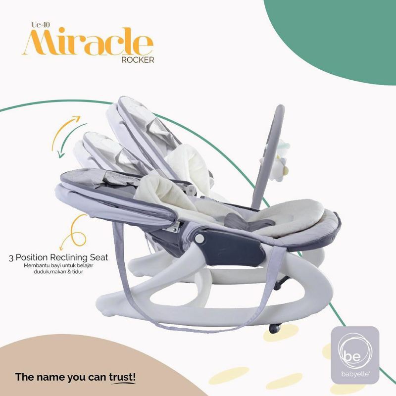 Ayunan Bayi Bouncer Baby Bouncher Bayi Baby Rocker Babyelle UC40 Miracle