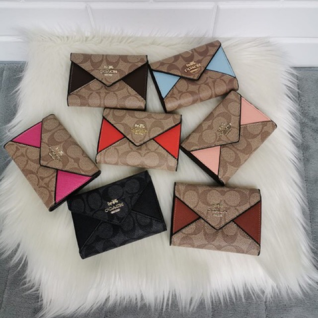 Dompet coach envelope mini / coach mini wallet  / dompet coach / dompet coach signature